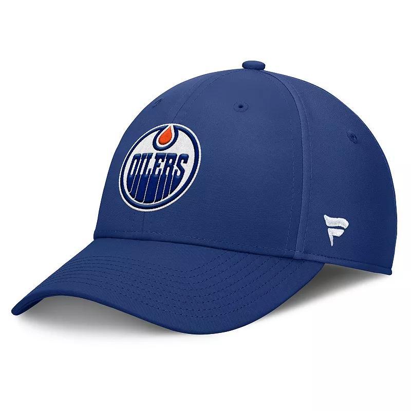 Mens Fanatics Royal Edmonton Oilers Core Primary Logo Flex Hat Product Image