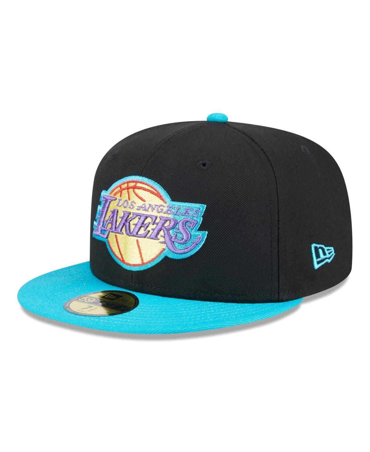 Mens New Era Black Los Angeles Lakers Arcade Scheme 59FIFTY Fitted Hat - Black Product Image