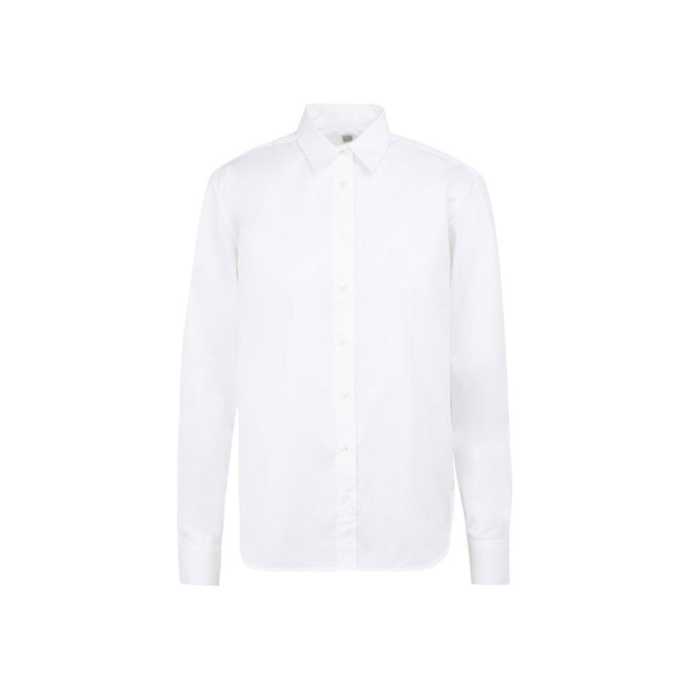 Organic Cotton Shirt In White Product Image