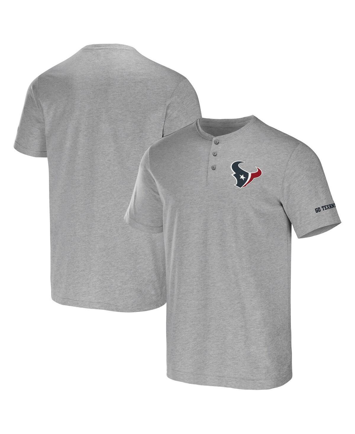 Mens Nfl x Darius Rucker Collection by Fanatics Heather Gray Houston Texans Henley T-shirt Product Image