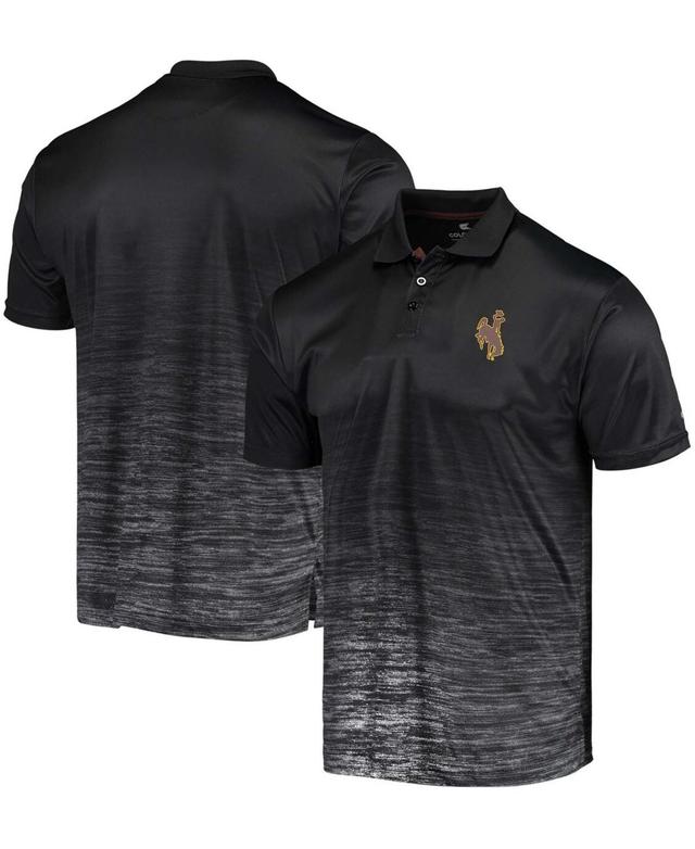 Mens Colosseum Black Wyoming Cowboys Marshall Polo Product Image