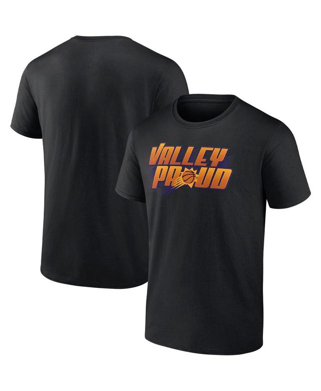 Mens Fanatics Black Phoenix Suns Valley Proud Hometown Collection T-shirt Product Image