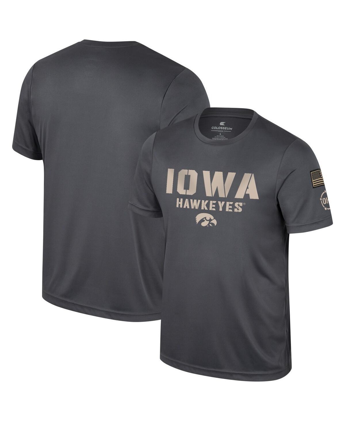 Mens Colosseum Charcoal Iowa Hawkeyes OHT Military Appreciation T-Shirt Product Image