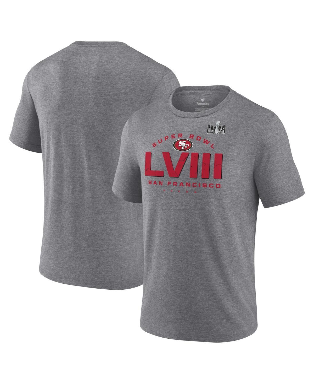 Mens Fanatics Heather Gray San Francisco 49ers Super Bowl Lviii Made it T-shirt Product Image