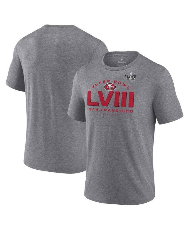 Mens Fanatics Branded Heather Gray San Francisco 49ers Super Bowl LVIII Made it T-Shirt Product Image