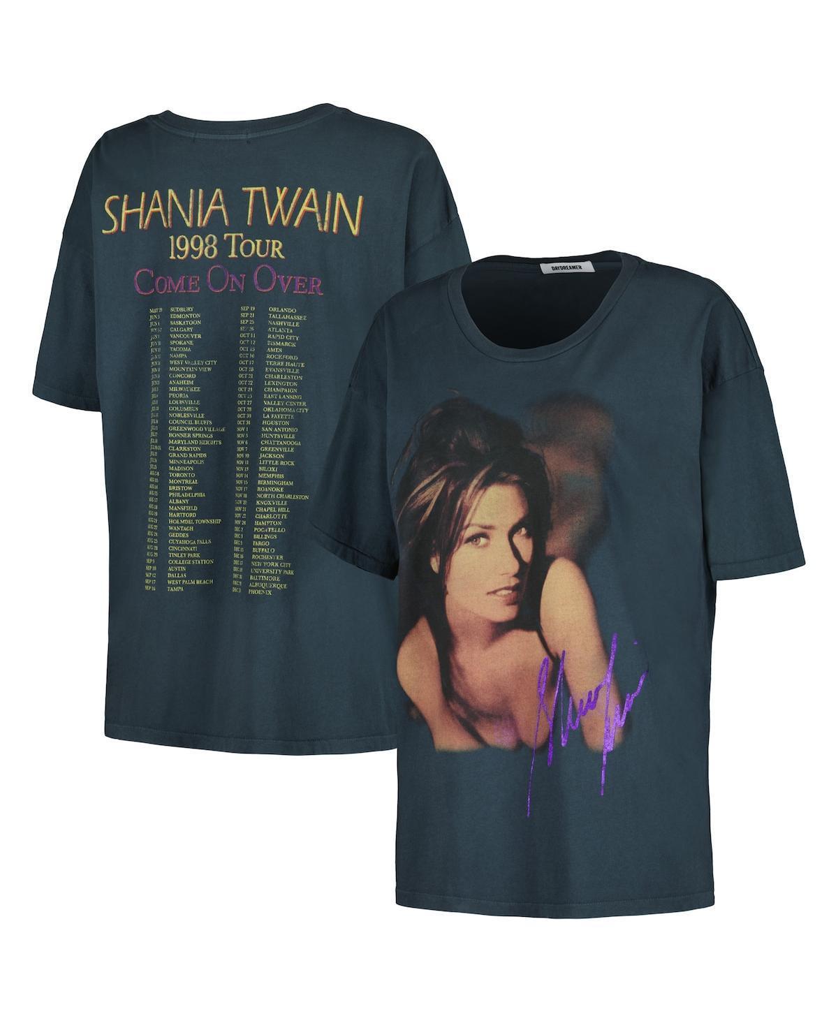 Daydreamer Womens Charcoal Shania Twain Come On Over 1998 Tour Merch T-Shirt Product Image