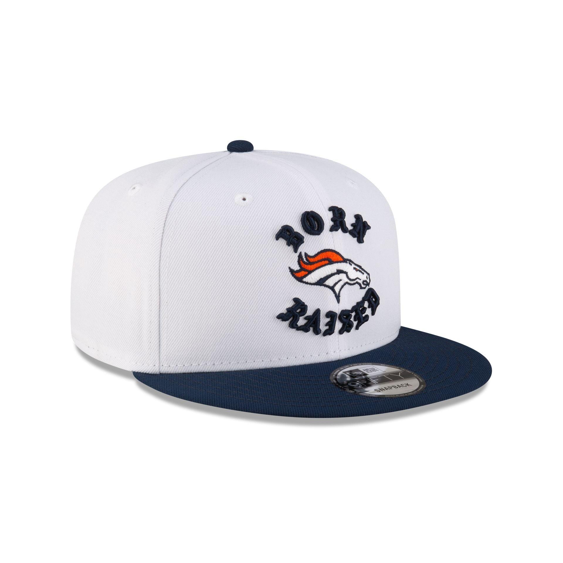 Born x Raised Denver Broncos White 9FIFTY Snapback Male Product Image