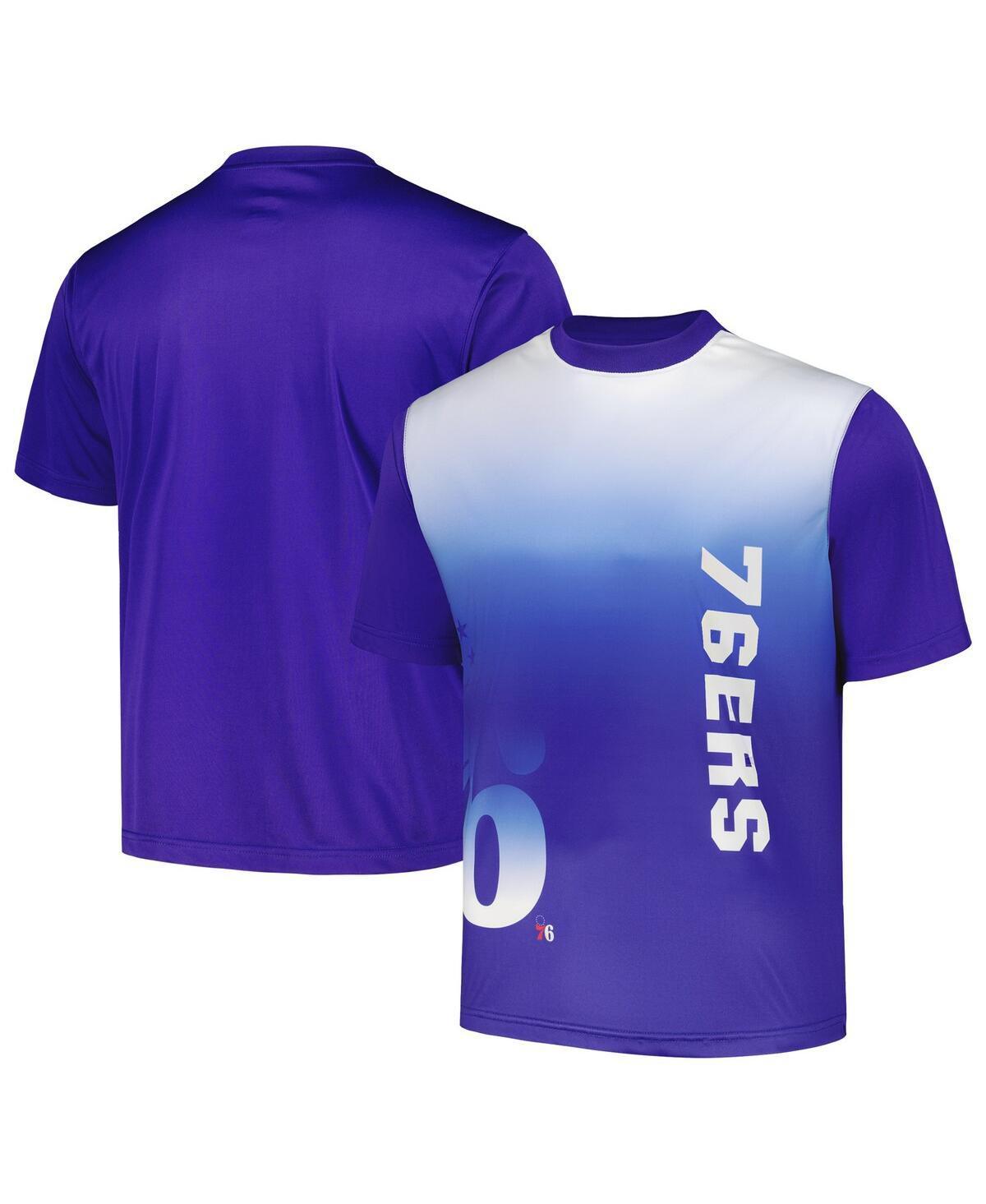 Mens Royal Philadelphia 76ers Sublimated T-shirt Product Image