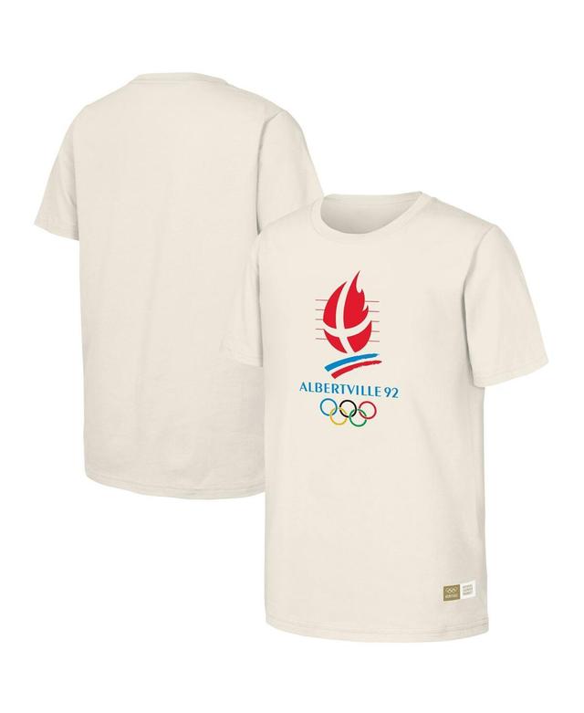 Outerstuff Mens Natural 1992 Albertville Games Olympic Heritage T-Shirt Product Image