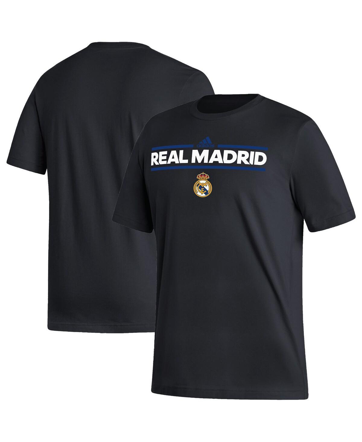 Mens adidas Black Real Madrid Dassler T-shirt Product Image