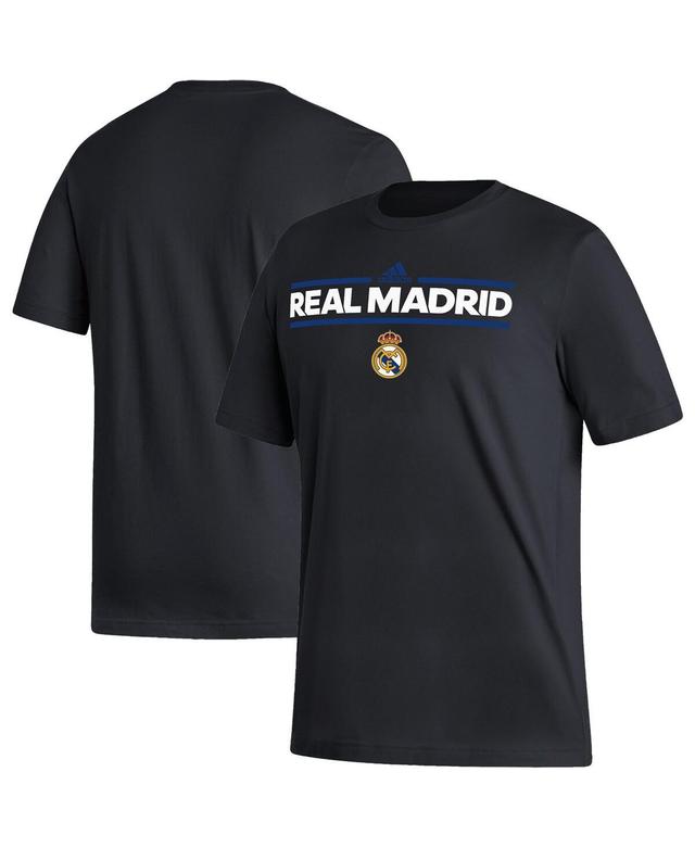 Mens adidas Black Real Madrid Dassler T-shirt Product Image