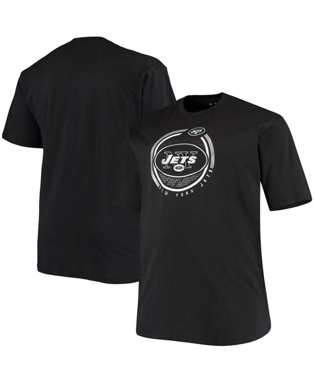 Mens Fanatics Branded Black New York Jets Big & Tall Color Pop T-Shirt Product Image