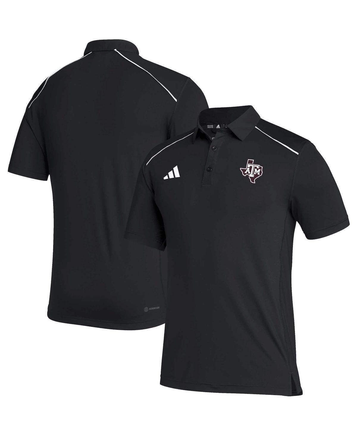 Mens adidas Red NC State Wolfpack Coaches AEROREADY Polo Product Image