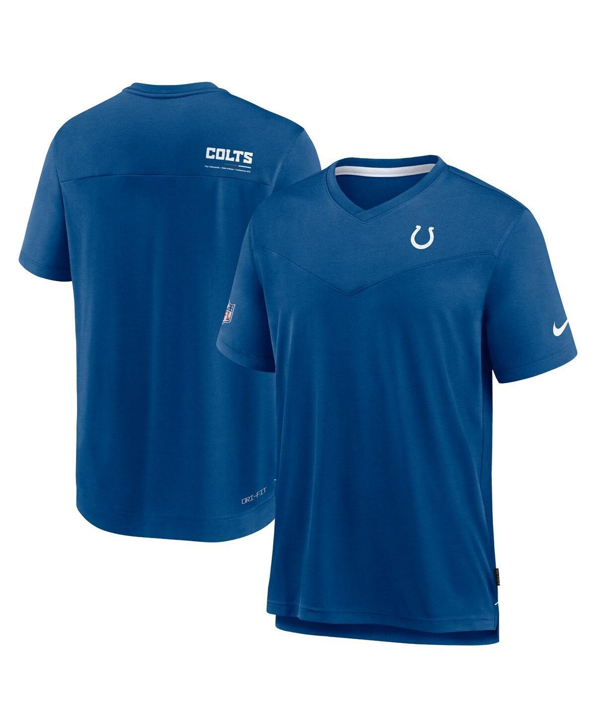 Mens Nike Royal Indianapolis Colts 2022 Sideline Coach Chevron Lock Up Performance V-Neck T-shirt product image