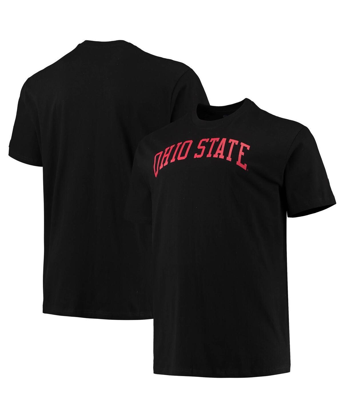 Mens Champion Black Ohio State Buckeyes Big and Tall Arch Team Logo T-shirt Product Image