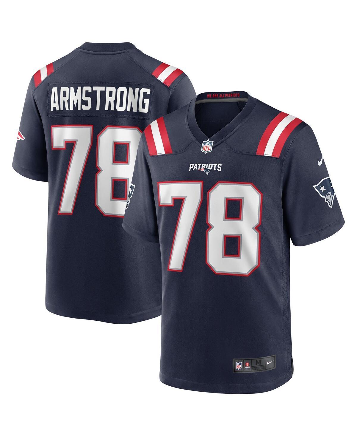 Mens Nike Bruce Armstrong New England Patriots Game Retired Player Jersey Blue Product Image