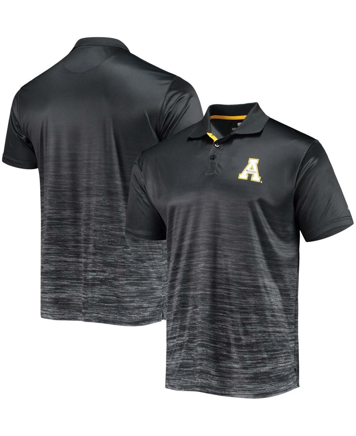 Mens Colosseum Black Appalachian State Mountaineers Marshall Polo Product Image