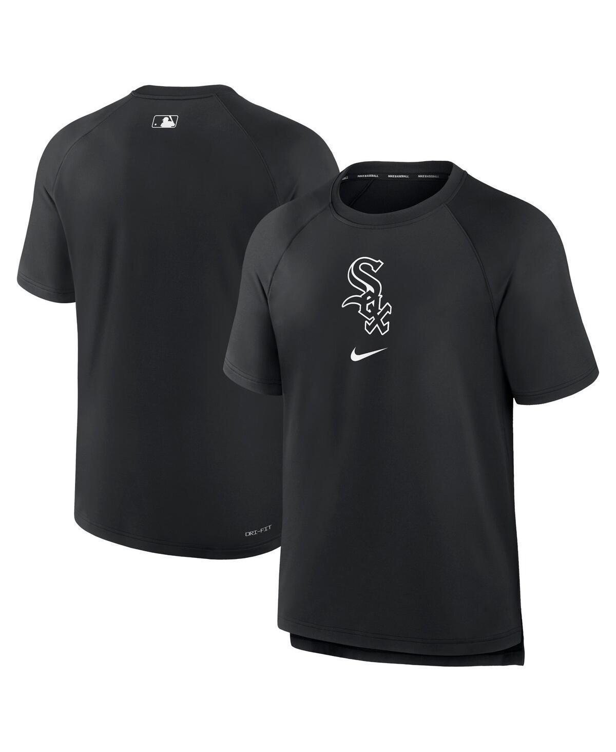 Nike Mens Black Chicago White Sox Authentic Collection Pregame Raglan Performance T-Shirt Product Image