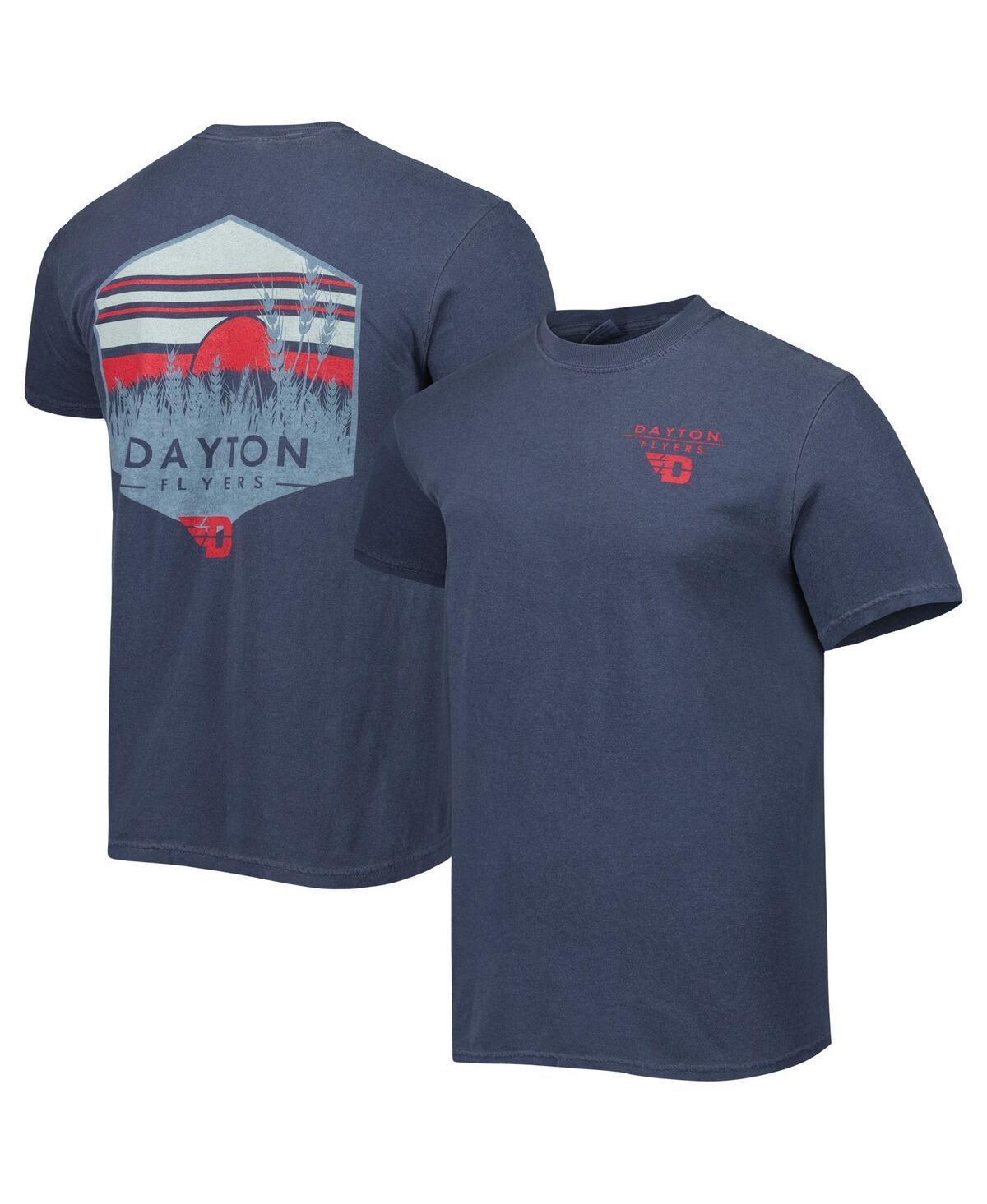 Mens Navy Dayton Flyers Landscape Shield T-Shirt Day Blue Product Image