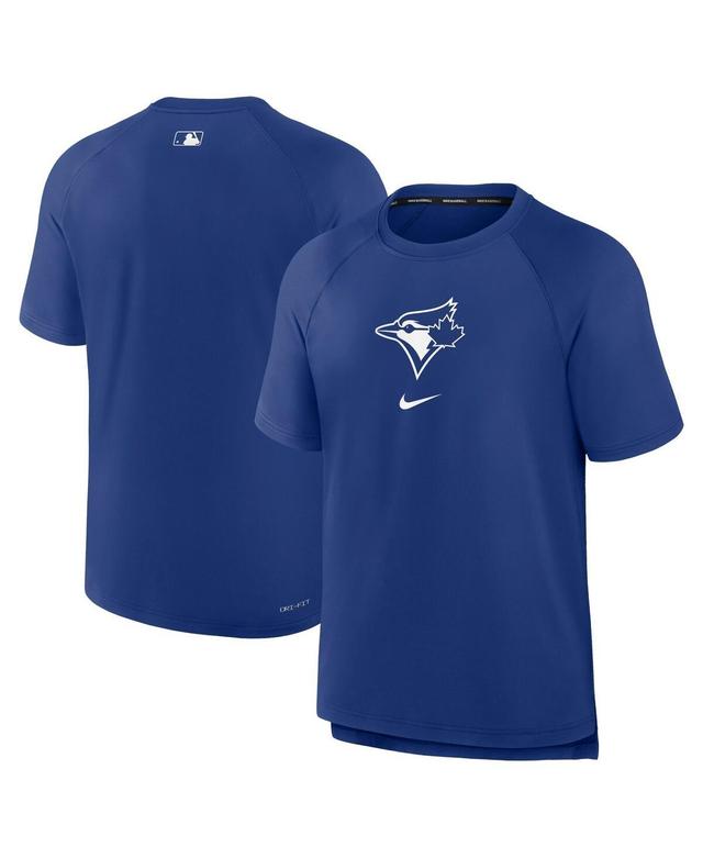 Nike Mens Royal Toronto Blue Jays Authentic Collection Pregame Raglan Performance T-Shirt Product Image