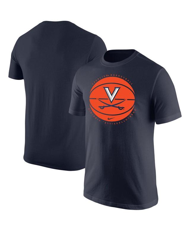 Mens Nike Navy Virginia Cavaliers Basketball Logo T-shirt Product Image