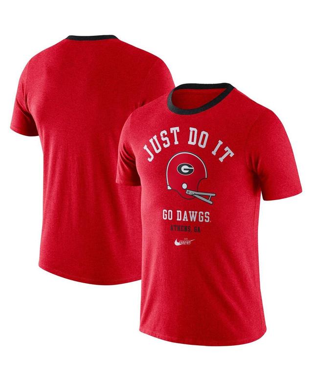 Mens Nike Georgia Bulldogs Vault Helmet Tri-Blend T-Shirt Product Image