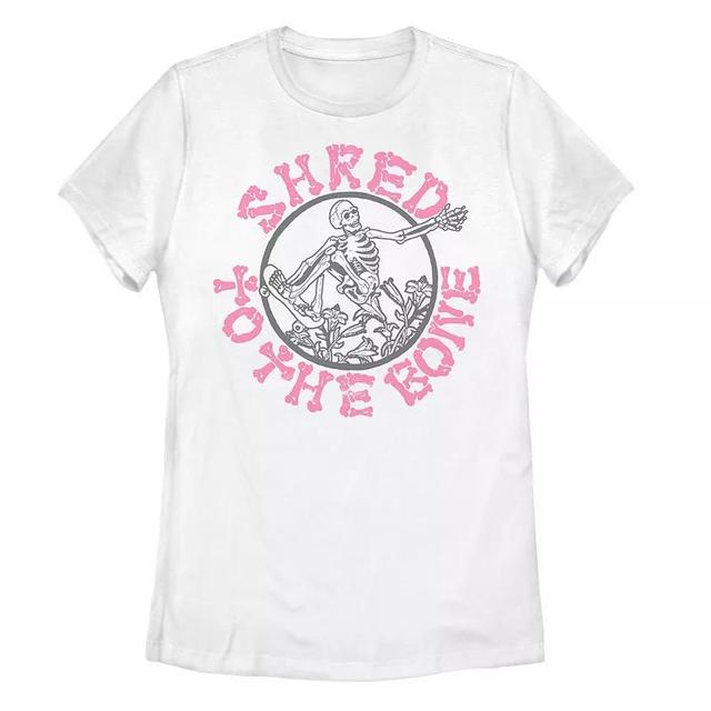 Juniors Shred To The Bone Skeleton Graphic Tee, Girls Product Image