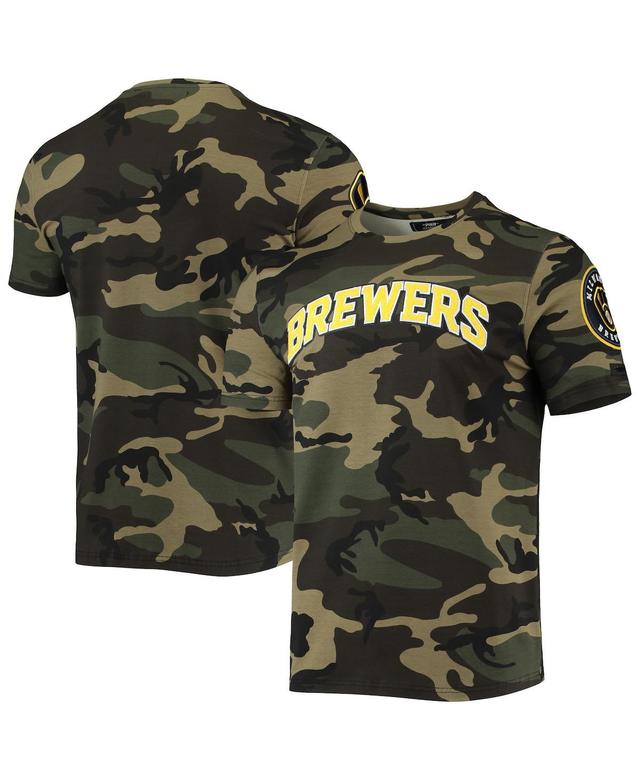 Mens Camo Milwaukee Brewers Team T-shirt Product Image