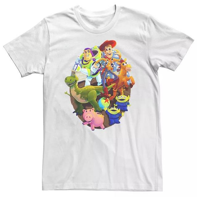 Big & Tall Disney / Pixar Toy Story Main Cast Circle Logo Tee, Mens Product Image