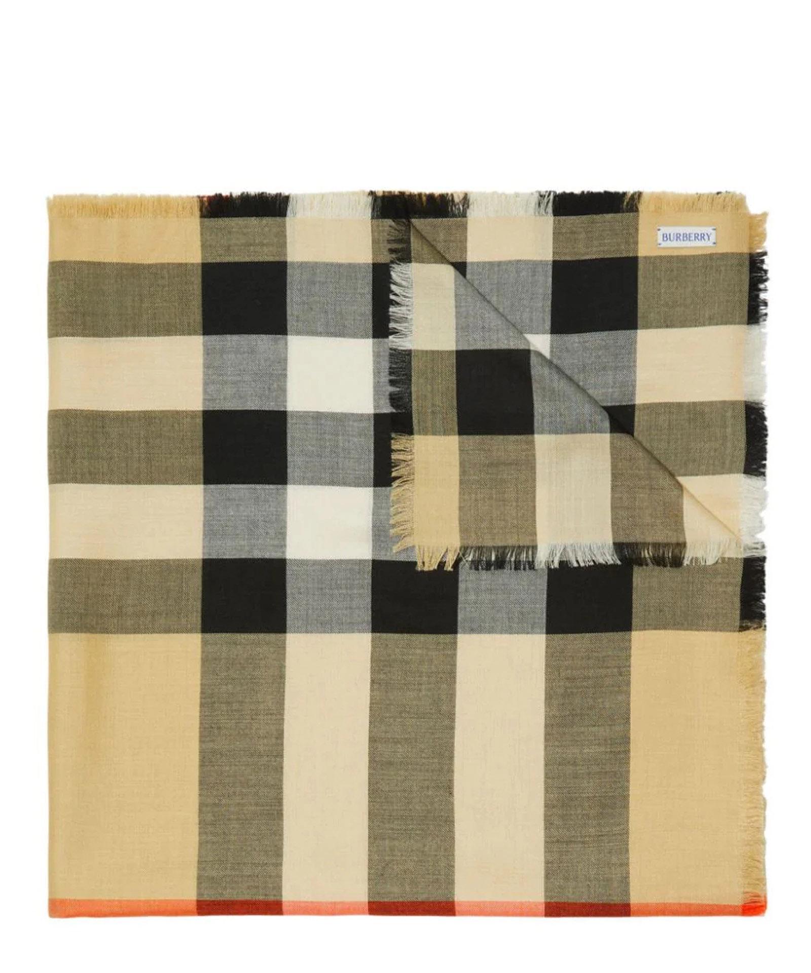 BURBERRY Cashmere Scarf In Multicolor Product Image