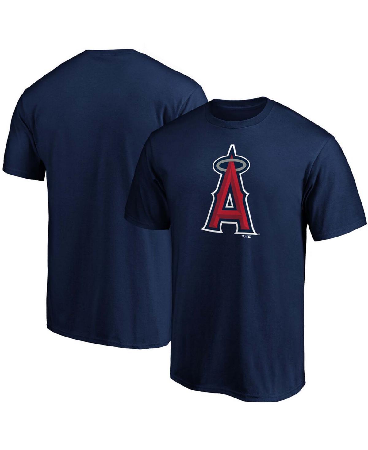 Mens Navy Los Angeles Angels Official Logo T-shirt Product Image