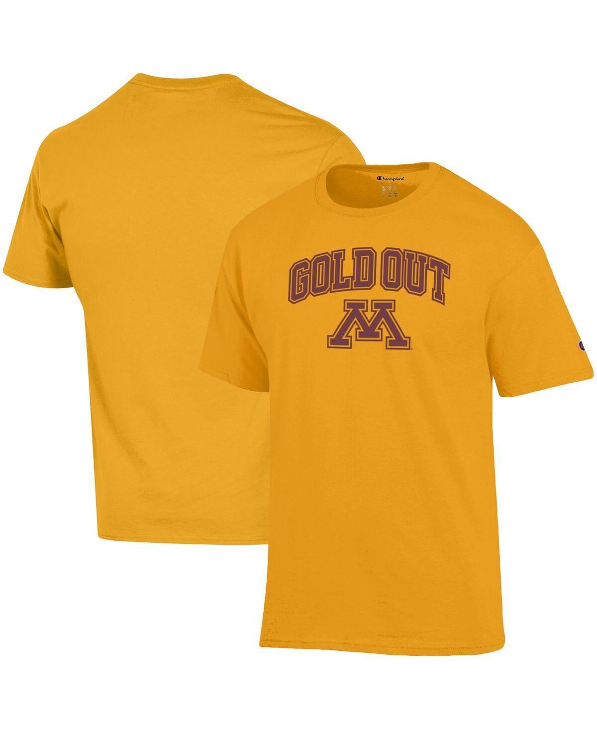 Mens Champion Minnesota Golden Gophers Gold Out T-shirt Product Image