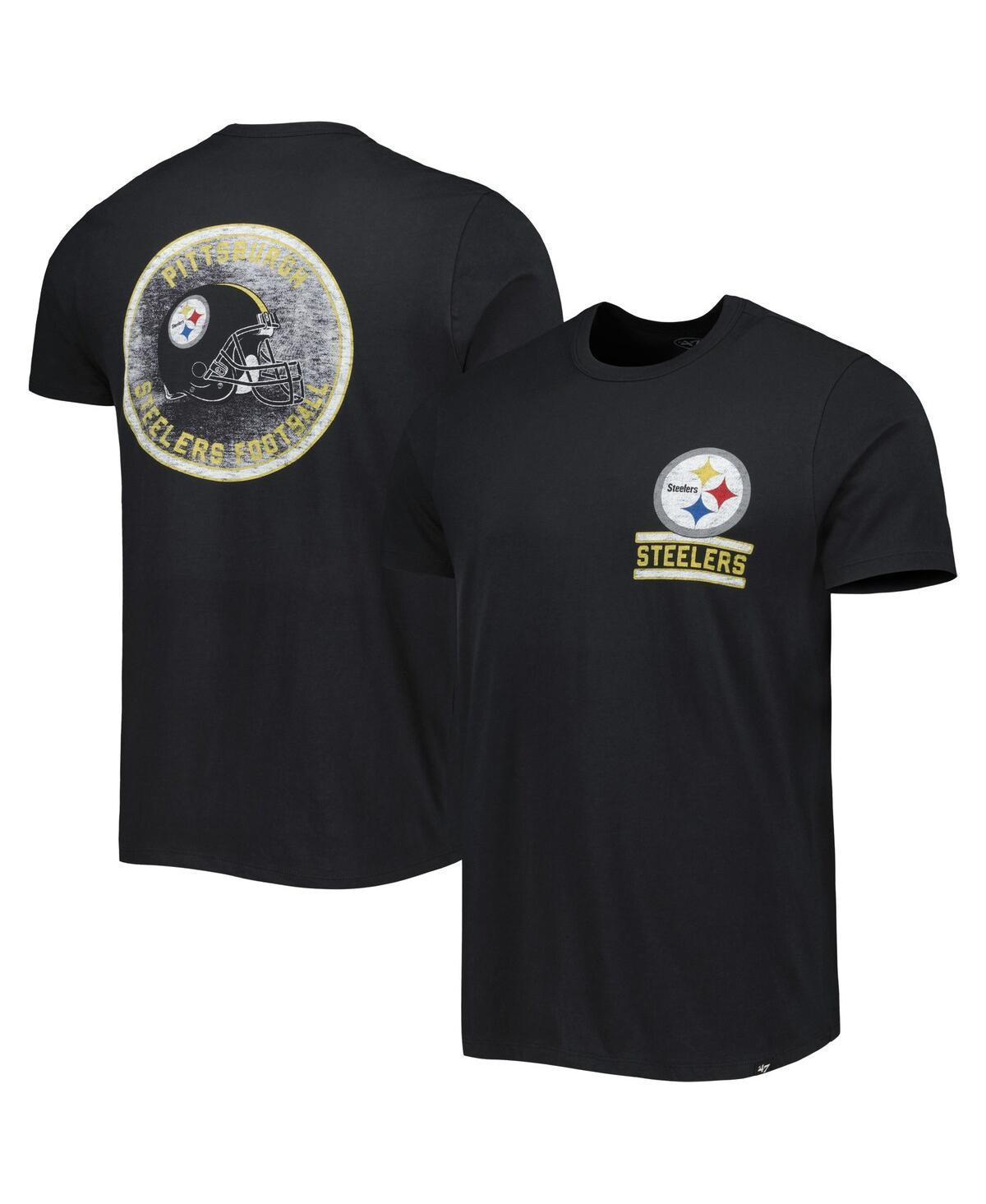 Mens 47 Brand Black Pittsburgh Steelers Open Field Franklin T-shirt Product Image