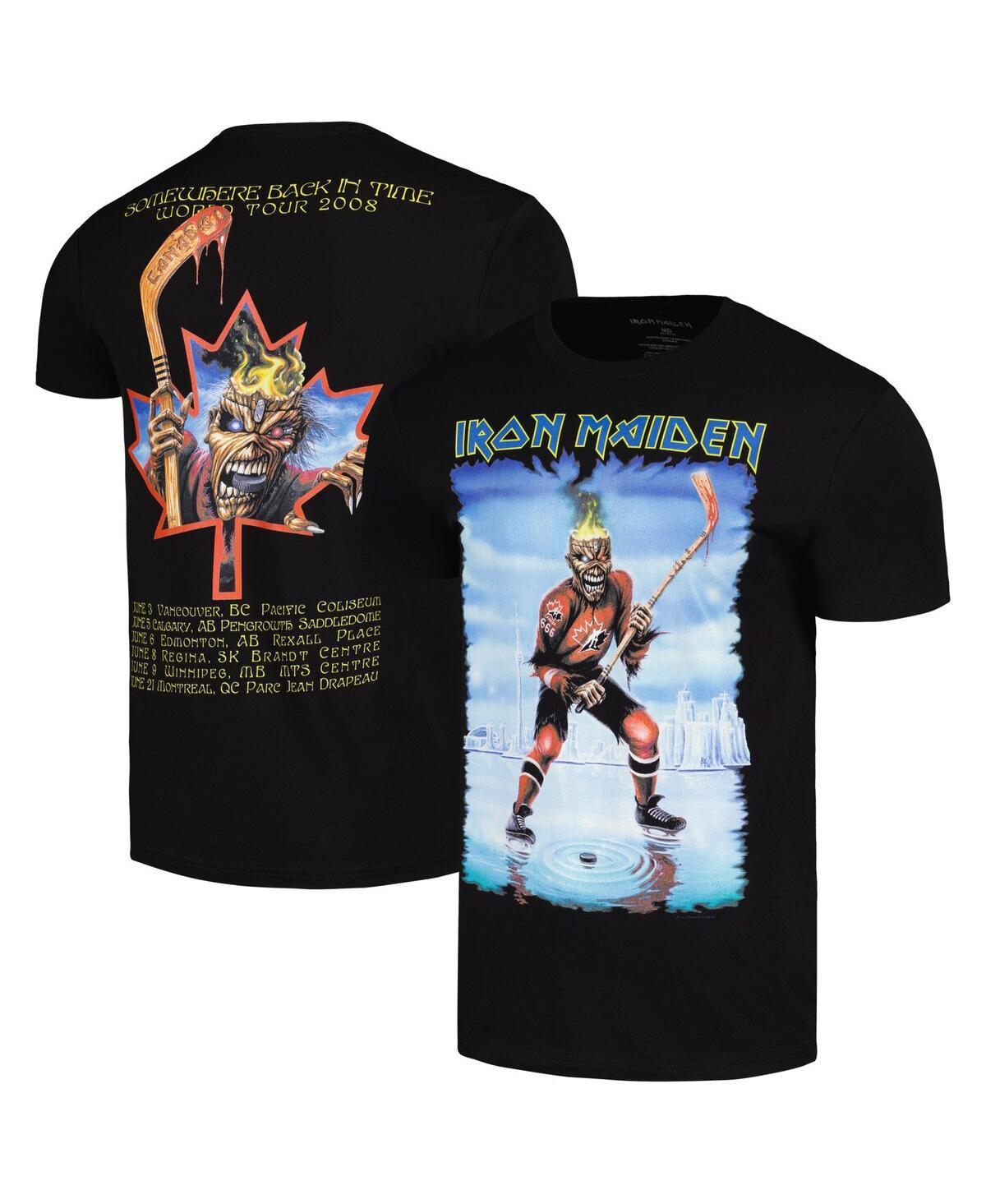 Mens Black Iron Maiden Canada Eddie T-shirt Product Image