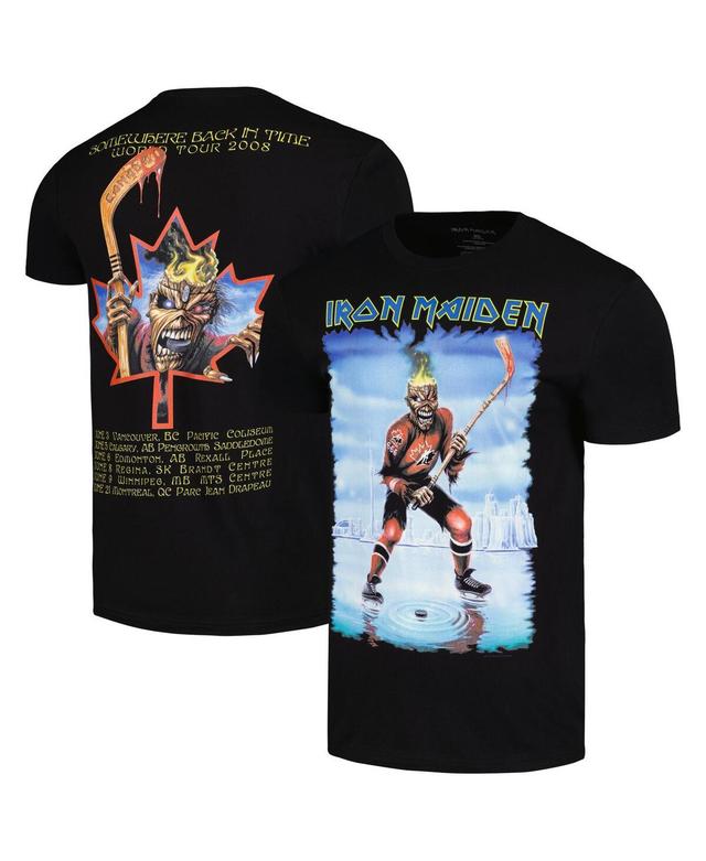 Mens Black Iron Maiden Canada Eddie T-shirt Product Image