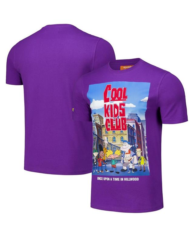 Freeze Max Mens Purple Hey Arnold Cool Kids Club Regular Fit T-Shirt Product Image