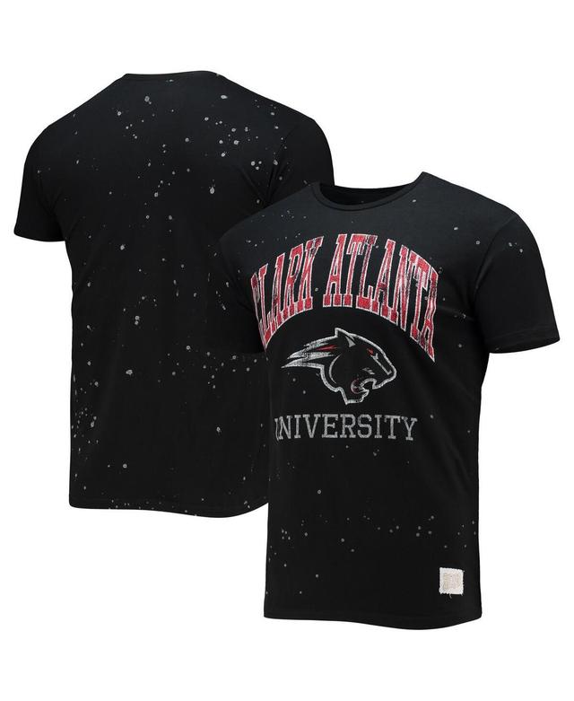 Mens Original Retro Brand Black Clark Atlanta University Panthers Bleach Splatter T-shirt Product Image