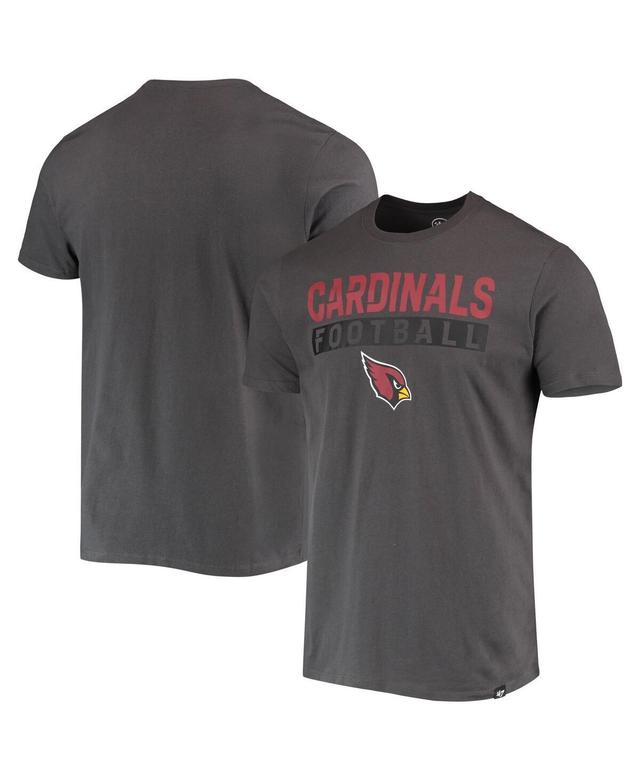 Mens 47 Charcoal Arizona Cardinals Dark Ops Super Rival T-shirt Product Image