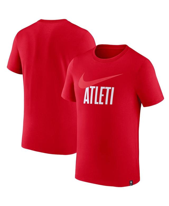 Mens Nike Red Atletico de Madrid Swoosh T-shirt Product Image