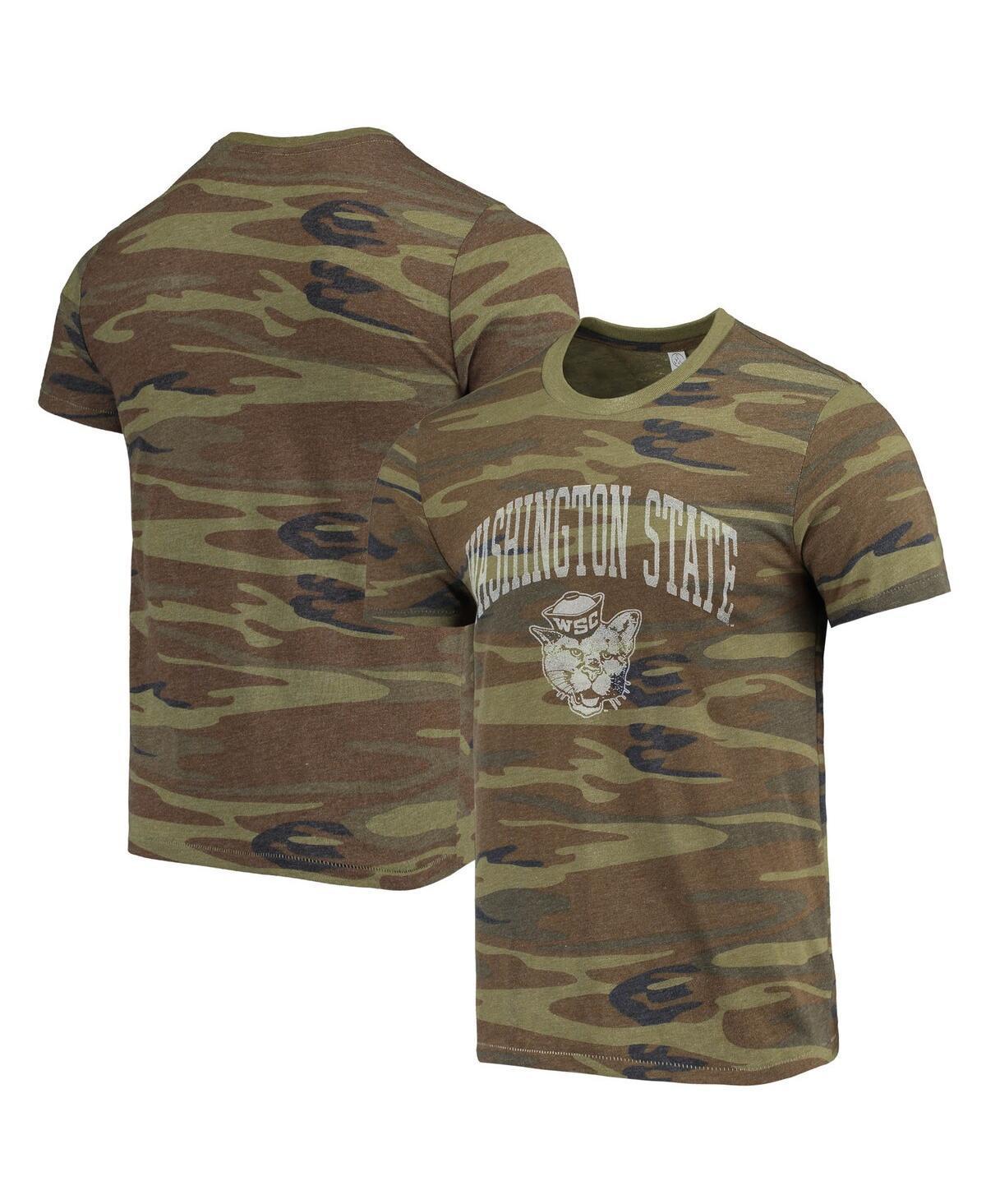 Mens Alternative Apparel Camo Washington State Cougars Arch Logo Tri-Blend T-Shirt Product Image