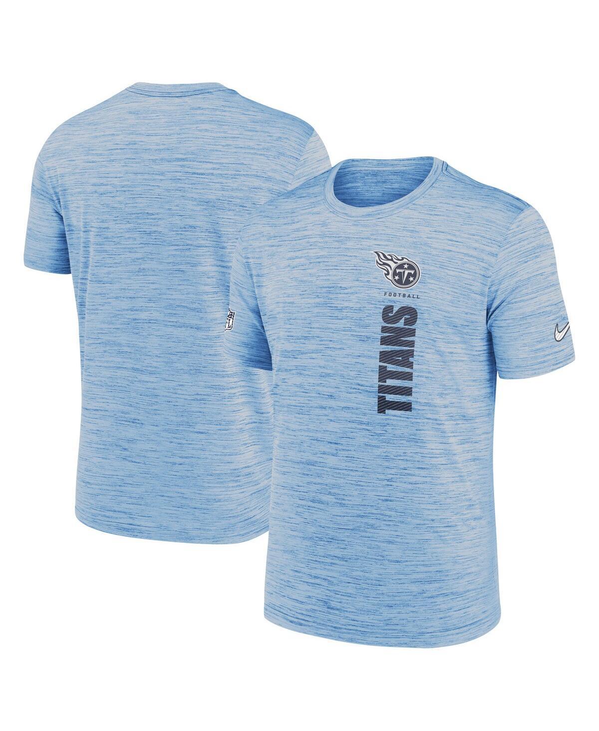 Nike Mens Light Blue Tennessee Titans 2024 Sideline Velocity Performance T-Shirt Product Image