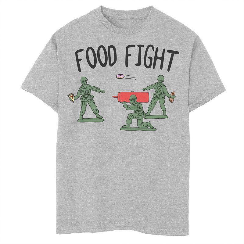 Boys 8-20 Food Fight Army Men Toy Graphic Tee, Boys Athletic Grey Product Image