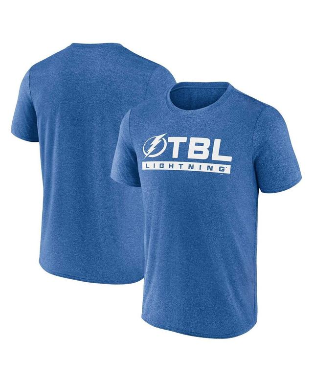 Mens Fanatics Branded Heather Blue Tampa Bay Lightning Playmaker T-Shirt Product Image