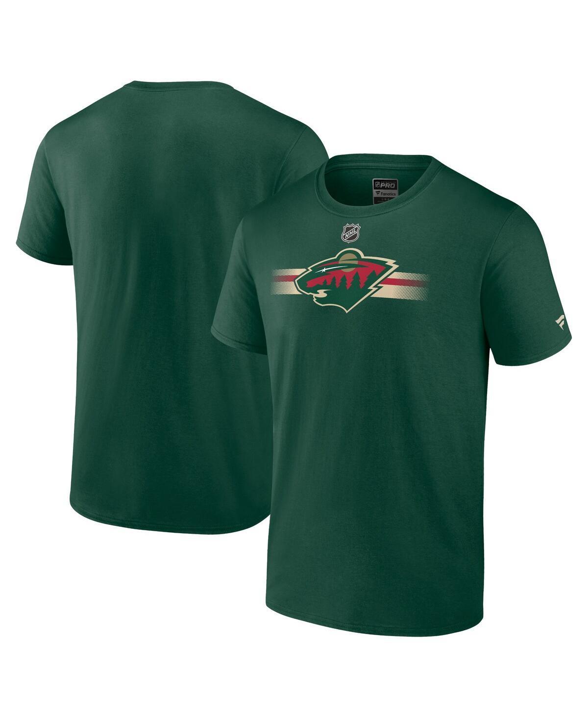 Mens Fanatics Green Minnesota Wild Authentic Pro Secondary Replen T-shirt Product Image