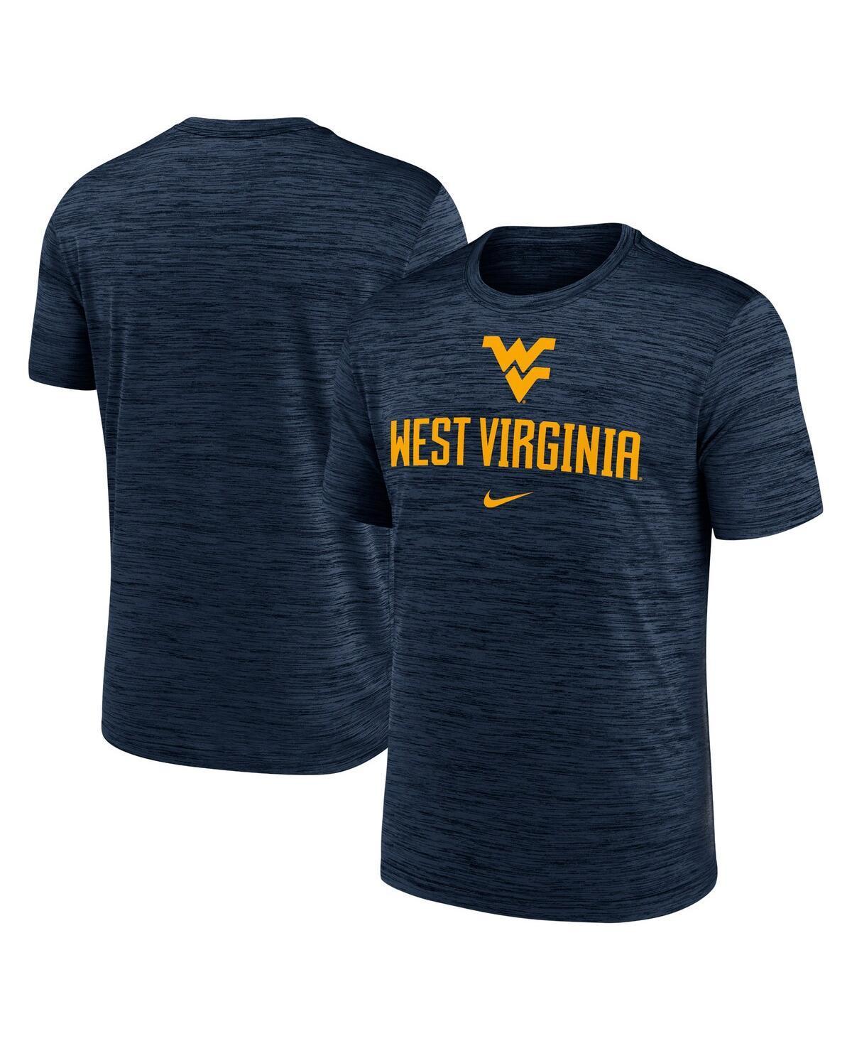 Nike Mens Navy West Virginia Mountaineers Primetime Velocity T-Shirt Product Image