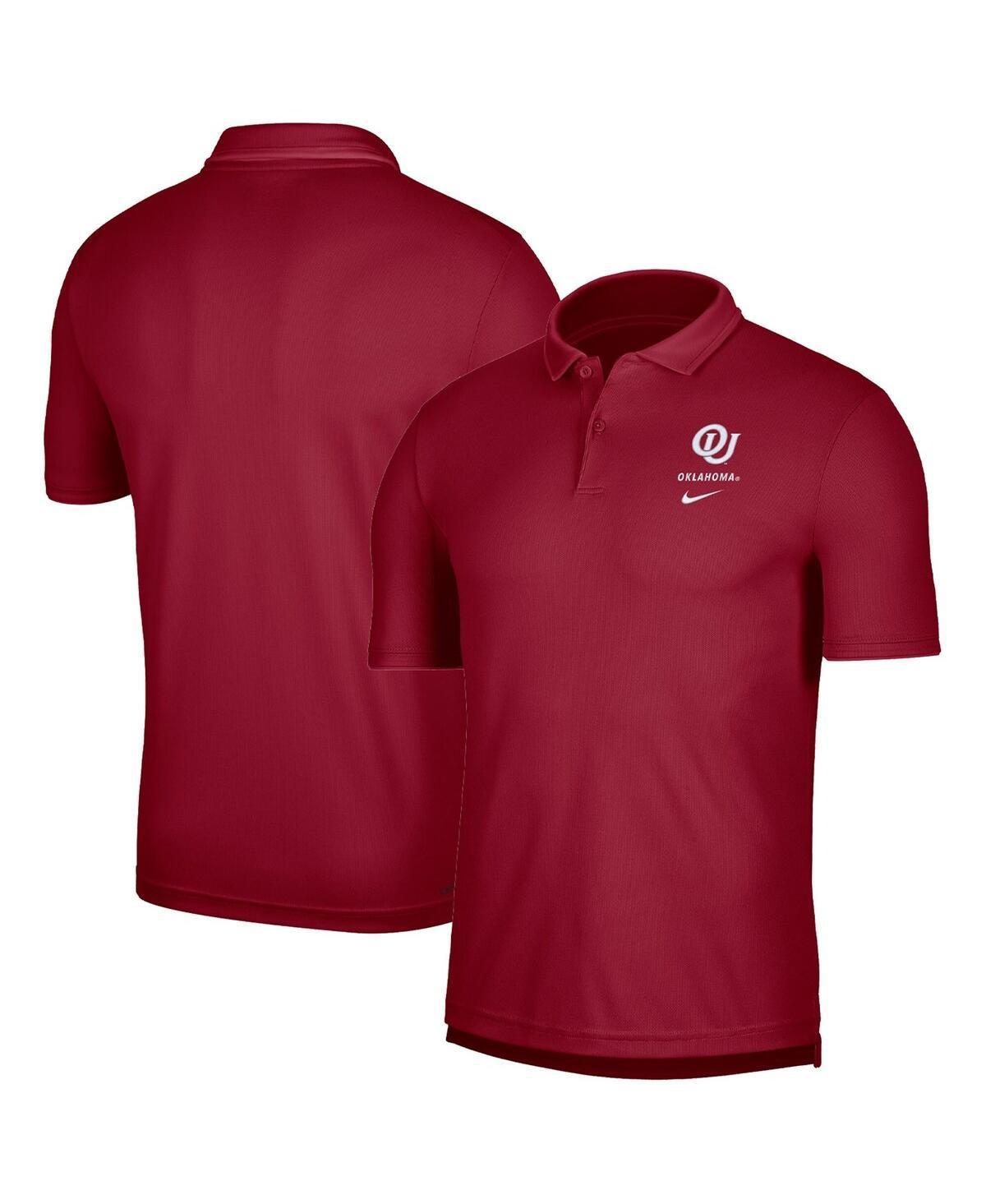 Mens Nike Crimson Oklahoma Sooners UV Performance Polo Product Image