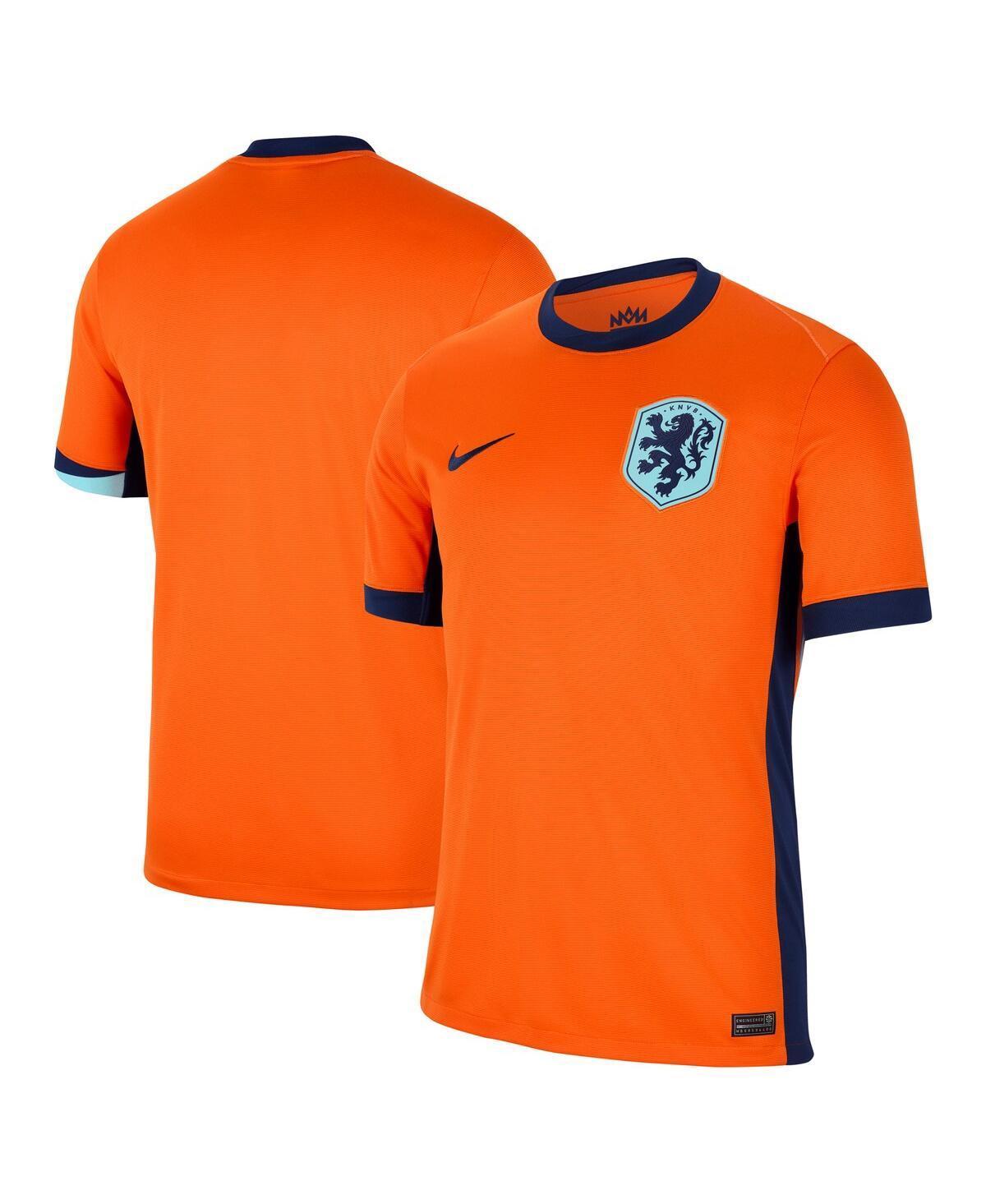 Nike Mens Orange Netherlands National Team 2024 Home Replica Blank Jersey - Orange Product Image