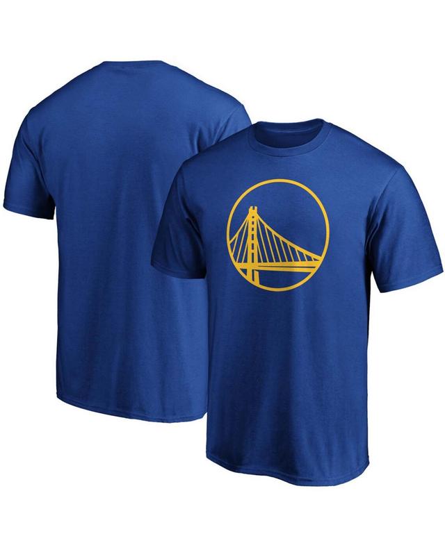 Mens Royal Golden State Warriors Primary Team Logo T-shirt Product Image