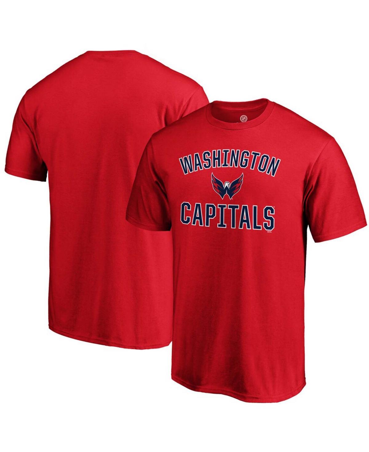 Mens Red Washington Capitals Team Victory Arch T-shirt Product Image