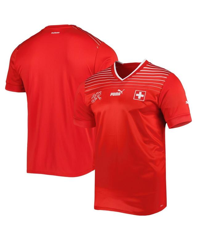 Mens Puma Red Switzerland National Team 2022/23 Home Replica Jersey - Red Product Image